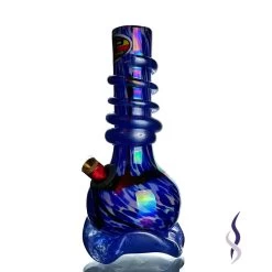 3G167 Swirl Multi Color Thick Glass Bong With Base 21cm
