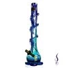3G196 Swirl Multi Color Thick High Glass Bong With Base 37cm