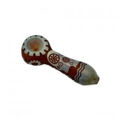 3D Carved Glass Pipe 10cm -Hookah Equipment Store 3d carved pipe 4