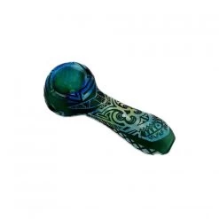 3D Carved Glass Pipe 10cm -Hookah Equipment Store 3d carved pipe 5
