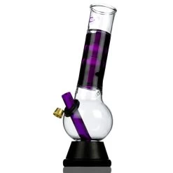 Agung Stumpy Smartie With Violet Coolant Glass Bong 25cm