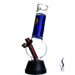Agung Stumpy Smartie With Blue Coolant Glass Bong 25cm