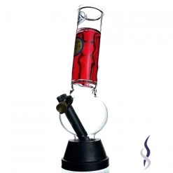Agung Stumpy Smartie With Red Coolant Glass Bong 25cm