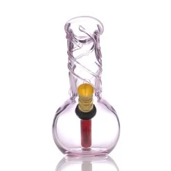 Agung Twister Pink Cute Glass Bong 11cm -Hookah Equipment Store A1119P twister pink3