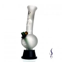 Agung Frosted Bubble Glass Bong 24cm