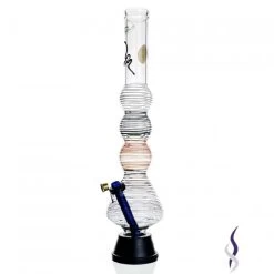 Agung Multi Bubble Color Rings Glass Bong 40cm