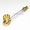 Agung 1609 Brass See Through Metal Acrylic Medium Pipe 8cm