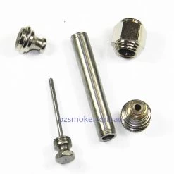 Agung 1643 NICKEL SPIKE Metal Dry Pipe 9cm -Hookah Equipment Store A1643 PIPE NICKEL SPIKE detail