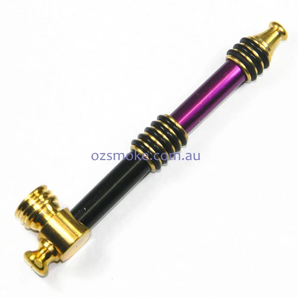 Agung 1646 COLOUR O_RING SPIKE Metal Dry PIPE 12cm 2 Agung 1646 COLOUR O_RING SPIKE Metal Dry PIPE 12cm - Image 2