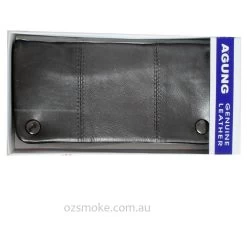 Agung Tobacco Leather Pouch Black