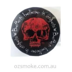 Click Clack Metal Round Tin Skull 5cm