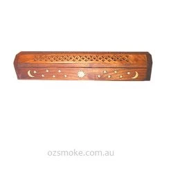 Ash Catcher Wooden Box Sun Incense Burner