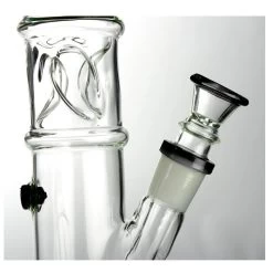 Agung Ice Slider Full Glass Bong Black 33cm -Hookah Equipment Store A7104 ice slider glass bong 34cm black3