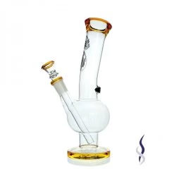 Agung Medium Bull Glass Slide Bubble Bong Amber 25cm