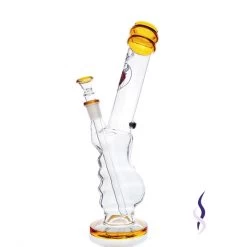 Agung Gripper Full Glass Bong Amber 33cm