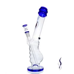 Agung Gripper Full Glass Bong Blue 33cm