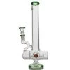 Agung Percolator Inline Full Glass Bong 28cm Green