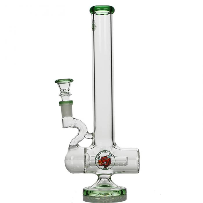 Agung Percolator Inline Full Glass Bong 28cm Green 1 Agung Percolator Inline Full Glass Bong 28cm Green