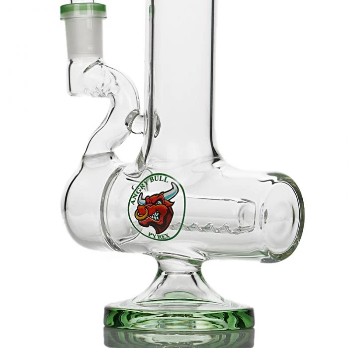 Agung Percolator Inline Full Glass Bong 28cm Green 2 Agung Percolator Inline Full Glass Bong 28cm Green - Image 2