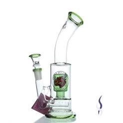 Agung Percolator Full Glass Bong Green 23cm