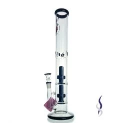 Agung Percolator Full Glass Bong Black 42cm