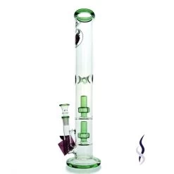 Agung Percolator Full Glass Bong 42cm Green
