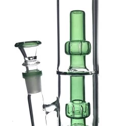Agung Percolator Full Glass Bong 42cm Green -Hookah Equipment Store A7134green3 1