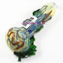 Agung Glass Dry Pipe Green Dragon -Hookah Equipment Store A7408 glass pipe dragon2