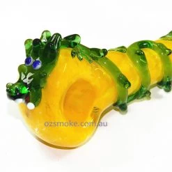Agung Yellow Glass Dry Pipe Dragon -Hookah Equipment Store A7409 glass pipe 3