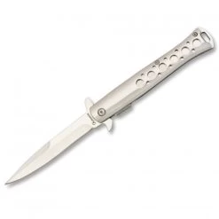 Albainox Silver Stiletto Folding Knife 18030 13cm