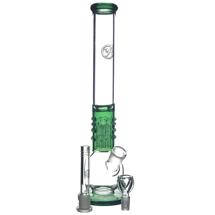 Arcadia The Mace Green Full Glass Bong 44cm A902G 2 Arcadia The Mace Green Full Glass Bong 44cm A902G - Image 2