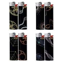 Bic Large Disposable Gas Lighter J26 Geometric