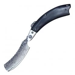 Buckshot Razor Imitation Damascus Blade RBK03BK 13cm
