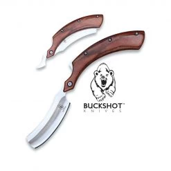 Buckshot Curved Razor Wood Handle RBK02WD 13cm