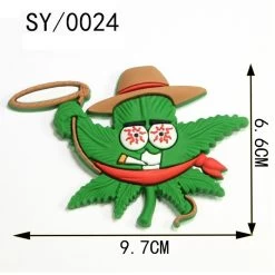Cannabuds Silicone Fridge Magnets Novelty Weed Marijuana Cowboy