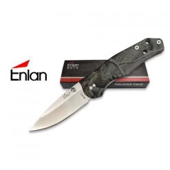 Enlan M03PF Camo Handle With Steel Blade Folding Knife