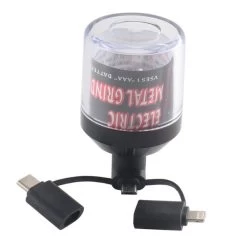 Electric USB Portable Herb Grinder Powered By Phone -Hookah Equipment Store Electrical Pocket Metal Alloy Grinder8