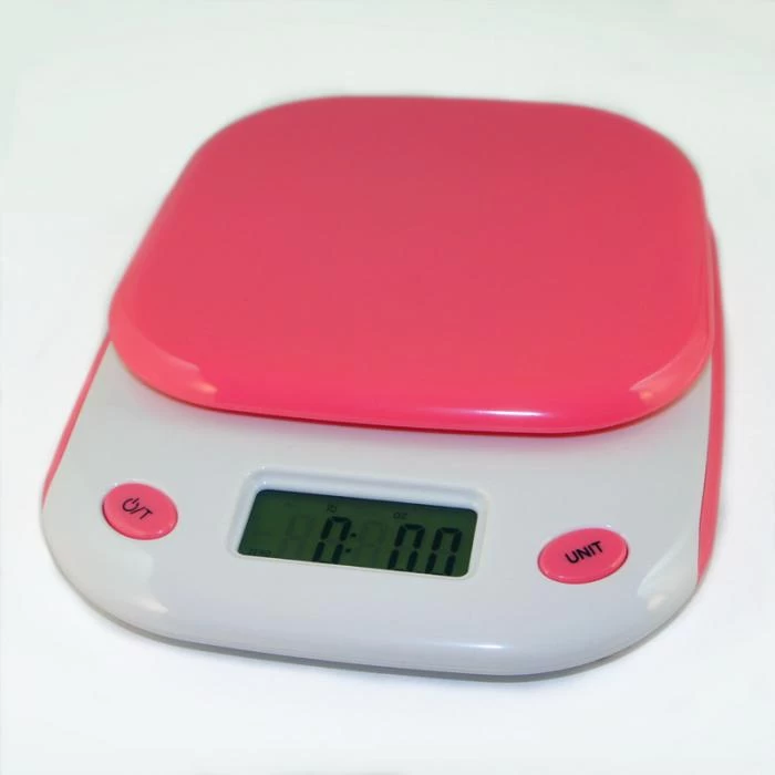 Elegant Kitchen Table Digital Scale Pink 1g_5kg 1 Elegant Kitchen Table Digital Scale Pink 1g_5kg
