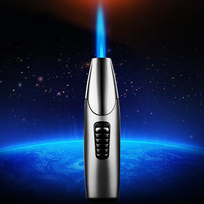 Jobon Superior Strong Single Jet Flame Metal Blow Lighter Blue 3 Jobon Superior Strong Single Jet Flame Metal Blow Lighter Blue - Image 3