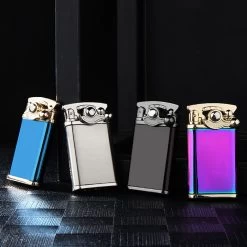 Jobon Jet Lighter Classic Windproof GLA33 Blue -Hookah Equipment Store GLA33 jobon classic gift jet lighter 4colours