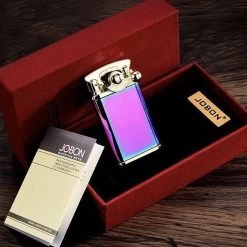 Jobon Jet Lighter Classic Windproof GLA33 Rainbow -Hookah Equipment Store GLA33 jobon classic gift jet lighter gift box