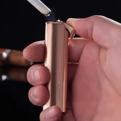 JOBON Windproof Hidden Flame Jet Lighter Faint Gold -Hookah Equipment Store Gla17 jobon wind proof eletronical ignition refillable gas lighter size