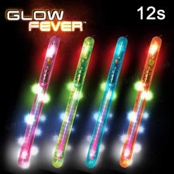 Glow Fever 20cm LED Blinking Flashing Light Wand Sticks 12s