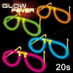 Glow Sticks Bulk Glow Eyeglasses Mix Colour 20 Pairs