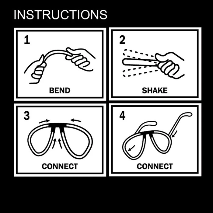 Glow Sticks Bulk Glow Eyeglasses Mix Colour 20 Pairs 2 Glow Sticks Bulk Glow Eyeglasses Mix Colour 20 Pairs - Image 2