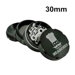 Headchef Grinder 30mm 4Pieces Black