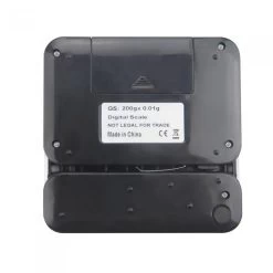 High Precision Square Digital Pocket Scale 0.01g_200g 5 High Precision Square Digital Pocket Scale 0.01g_200g -Hookah Equipment Store HWP02 square side pop out pocket digital scales back