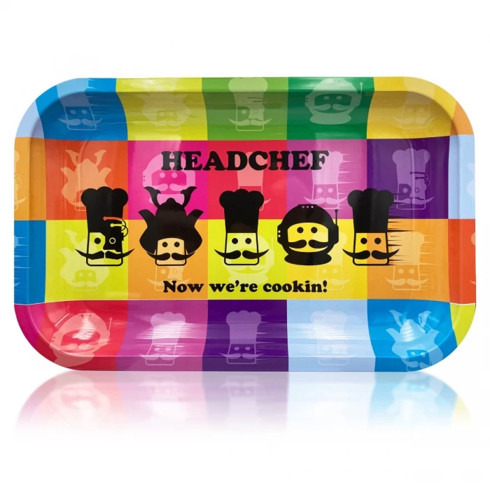 Headchef Metal Rolling Tray 18cm 1 Headchef Metal Rolling Tray 18cm