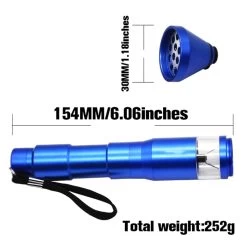 HORNET Electric USB AUTOMATIC Herb Grinder Pen Blue -Hookah Equipment Store Hornet Rechargeable electronical grinder detail blue2