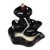 Handcrafted Black River Ceramic Backflow Incense Burner